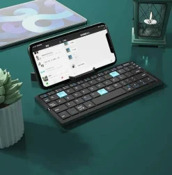 Trail Tech Outdoor-Artikel|Outdoor-Gadgets-Faltbare Bluetooth-Tastatur – Kabellose, tragbare Tipplösung für mehrere Geräte