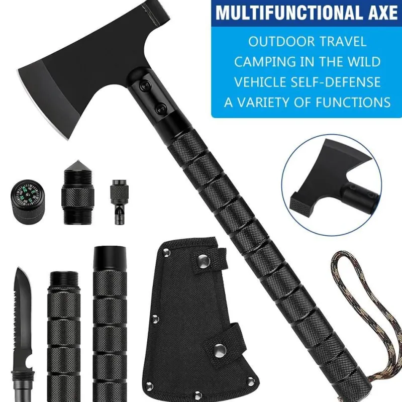 The Outdoor Vault Camping-Werkzeuge|Heimwerkzeuge-Faltbare Campingaxt – Multifunktionswerkzeug fürs Überleben