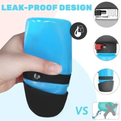 Furry Haven Haustierzubehör|Tierfütterung-Faltbare 2-in-1-Wasserflasche für Haustiere – reisefreundliches Design