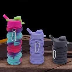 Gear Up u0026 Go Outdoor-Gadgets|Outdoor-Artikel-Faltbare Reisewasserflasche – Tragbare Trinklösung