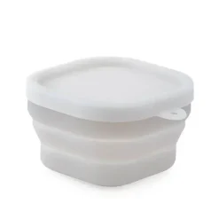 Tom Küche & Esszimmer-Faltbare Schüssel aus Silikon – Tragbare Bento-Box, Lebensmittelbehälter