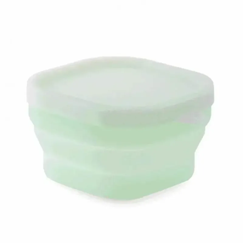 Tom Küche & Esszimmer-Faltbare Schüssel aus Silikon – Tragbare Bento-Box, Lebensmittelbehälter