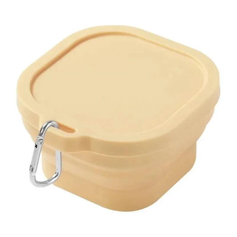 Tom Küche & Esszimmer-Faltbare Schüssel aus Silikon – Tragbare Bento-Box, Lebensmittelbehälter