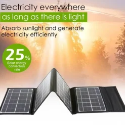 Gear Up u0026 Go Outdoor-Artikel|Outdoor-Gadgets-Faltbare Solar-Powerbank – Tragbares Reiseladegerät