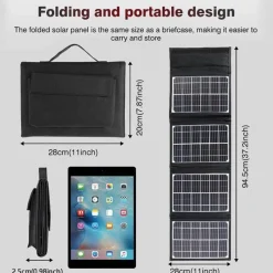 Gear Up u0026 Go Outdoor-Artikel|Outdoor-Gadgets-Faltbare Solar-Powerbank – Tragbares Reiseladegerät