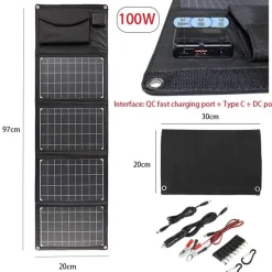 Gear Up u0026 Go Outdoor-Artikel|Outdoor-Gadgets-Faltbare Solar-Powerbank – Tragbares Reiseladegerät