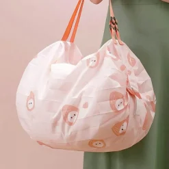 Gear Up u0026 Go Outdoor-Gadgets|Outdoor-Artikel-Faltbare, wiederverwendbare Einkaufstasche mit Blumenmuster – farbenfrohe, umweltfreundliche Tragetasche