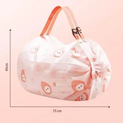 Gear Up u0026 Go Outdoor-Gadgets|Outdoor-Artikel-Faltbare, wiederverwendbare Einkaufstasche mit Blumenmuster – farbenfrohe, umweltfreundliche Tragetasche