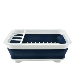 Deco Küche & Esszimmer-Faltbarer Abtropfständer – Platzsparender Küchen-Organizer