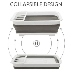 Deco Küche & Esszimmer-Faltbarer Abtropfständer – Platzsparender Küchen-Organizer