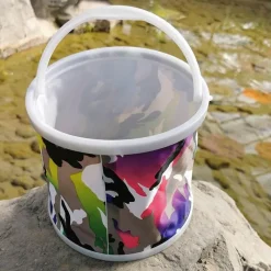 Roam Ready Outdoor-Artikel|Heimwerkzeuge-Faltbarer Angeleimer aus Segeltuch – Tragbares Campingzubehör