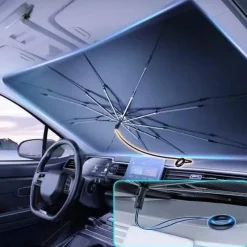 Wild u0026 Free Gear Autozubehör|Automobilindustrie-Faltbarer Auto-Windschutzscheiben-Regenschirm – Sonnenschutz zum Schutz des Fahrzeugs