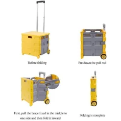 Gear Up u0026 Go Taschen & Geldbörsen|Outdoor-Gadgets-Faltbarer Einkaufswagen – Tragbarer Picknickwagen-Organizer