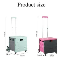 Gear Up u0026 Go Taschen & Geldbörsen|Outdoor-Gadgets-Faltbarer Einkaufswagen – Tragbarer Picknickwagen-Organizer