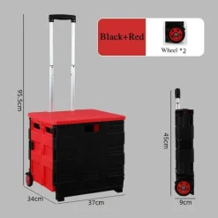 Gear Up u0026 Go Taschen & Geldbörsen|Outdoor-Gadgets-Faltbarer Einkaufswagen – Tragbarer Picknickwagen-Organizer