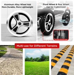 The Relaxation Nook Mobilitäts- Und Support-Tools|Gesundheits-Gadgets-Faltbarer Elektrorollstuhl – Intelligente Mobilitätshilfe mit Fernbedienung