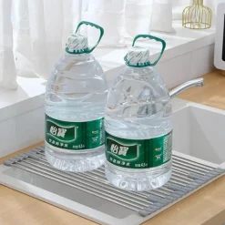 Space Savvy Küche & Esszimmer-Faltbarer Geschirrständer aus Edelstahl – platzsparender Küchen-Organizer