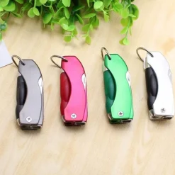 The Outdoor Vault Camping-Werkzeuge|Outdoor-Gadgets-Faltbarer 4-in-1-Reise-Schlüsselanhänger – Unverzichtbares Camping-Werkzeug