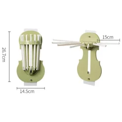 Space Savvy Küche & Esszimmer-Faltbarer Küchen-Organizer zur Wandmontage – Aufbewahrungsregal ohne Bohren