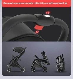 Kinder The Decor Haven Kinderwagen & Zubehör-Faltbarer Kinderwagen – Kompaktes, modernes Reisedesign