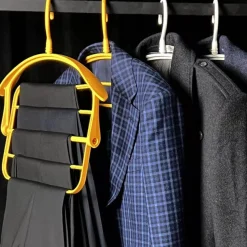 Comfort u0026 Style Gadgets Für Zuhause-Faltbarer 4-lagiger Kleiderbügel – platzsparender Kleider-Organizer