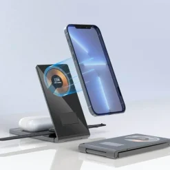 Comfort u0026 Style Gadgets Für Zuhause-Faltbarer magnetischer kabelloser Ladeständer – Clear Beam Design
