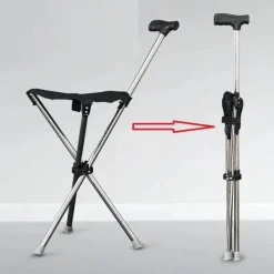 Tranquil Touch Mobilitäts- Und Support-Tools|Gesundheits-Gadgets-Faltbarer Reise-Gehstock – Ultraleichte Gehstockstütze