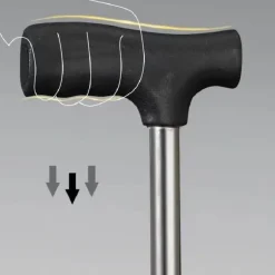 Tranquil Touch Mobilitäts- Und Support-Tools|Gesundheits-Gadgets-Faltbarer Reise-Gehstock – Ultraleichte Gehstockstütze