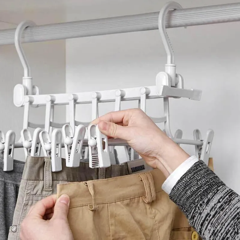 Comfort u0026 Style Gadgets Für Zuhause-Faltbarer, rutschfester Kleiderbügel – einfache Aufbewahrungslösung