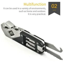 The Decor Haven Fahrräder & Verkehr|Camping Im Freien-Faltbarer Schraubenschlüssel-Werkzeugsatz aus Edelstahl – Pro Expert Mechanic Tools