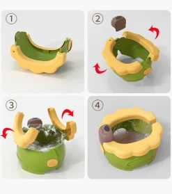 Kinder Wilderness Haven Kinderwagen & Zubehör|Outdoor-Artikel-Faltbarer Töpfchentrainer – Tragbare Toilettenlösung für Kinder