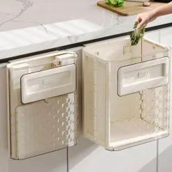 Signature Spaces Küche & Esszimmer-Faltbarer Türmülleimer - Kompakter hängender Abfalleimer