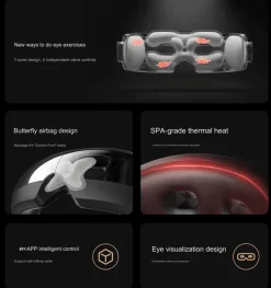 Tranquil Touch Massageprodukte|Gesundheits-Gadgets-Faltbares Augenmassagegerät – Intelligente Heißkompresse zur Entspannung und Linderung von Müdigkeit