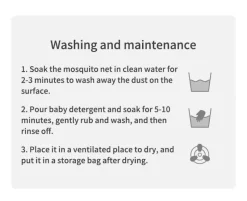 Kinder The Decor Haven Kinderwagen & Zubehör-Faltbares Baby-Moskitonetz – Tragbarer Insektenschutz