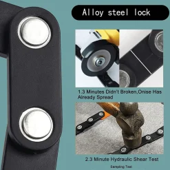 Decor Fahrräder & Verkehr-Faltbares Fahrradkettenschloss mit Diebstahlschutz – Sicheres Fahrradzubehör