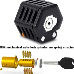 Decor Fahrräder & Verkehr-Faltbares Fahrradkettenschloss mit Diebstahlschutz – Sicheres Fahrradzubehör