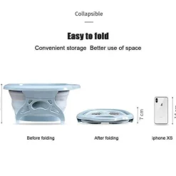 The Relaxation Nook Gesundheits-Gadgets|Gesundheits- Und Entspannungstools-Faltbares Fußbad-Massagegerät – Spa-Eimer zur Entspannung und wohltuenden Fußpflege