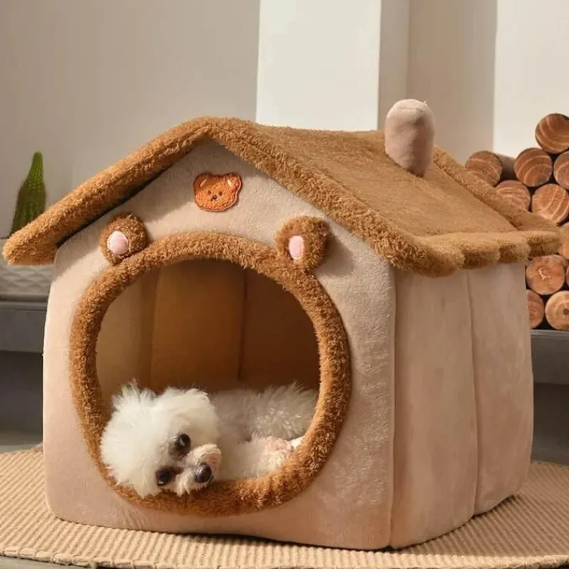 Decor Haustierzubehör|Haustierbetten-Faltbares Haustierhaus – Tragbarer Unterschlupf für Katzen und Hunde