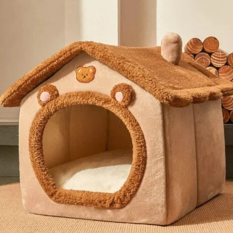 Decor Haustierzubehör|Haustierbetten-Faltbares Haustierhaus – Tragbarer Unterschlupf für Katzen und Hunde