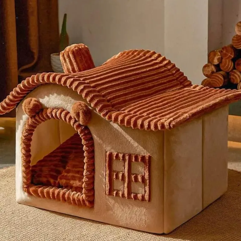 Decor Haustierzubehör|Haustierbetten-Faltbares Haustierhaus – Tragbarer Unterschlupf für Katzen und Hunde