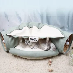Decor Haustierzubehör|Haustierbetten-Faltbares Haustier-Tunnelbett - Katzen-Hunde-Spielhaus