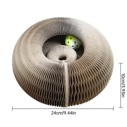TailTrend Haustierzubehör|Haustierspielzeug-Faltbares Katzenkratzbrett – Magisches Haustier-Spielzubehör