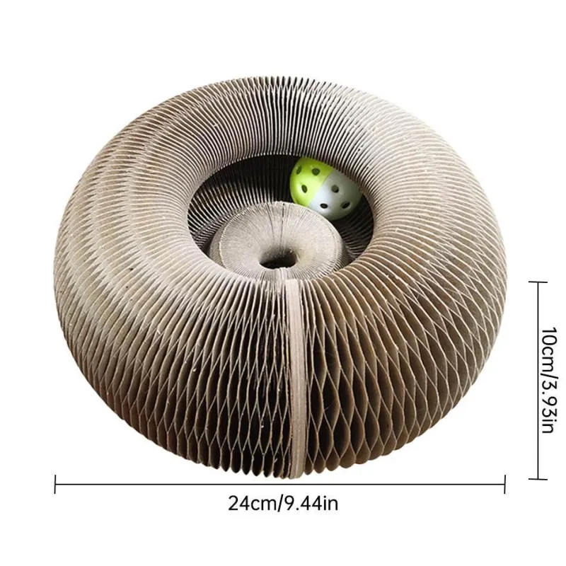 TailTrend Haustierzubehör|Haustierspielzeug-Faltbares Katzenkratzbrett – Magisches Haustier-Spielzubehör
