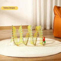 TailTrend Haustierspielzeug-Faltbares Katzentunnelspielzeug – Interaktiver Spielkanal für spannenden Katzenspaß