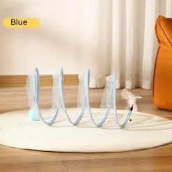 TailTrend Haustierspielzeug-Faltbares Katzentunnelspielzeug – Interaktiver Spielkanal für spannenden Katzenspaß