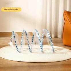 TailTrend Haustierspielzeug-Faltbares Katzentunnelspielzeug – Interaktiver Spielkanal für spannenden Katzenspaß