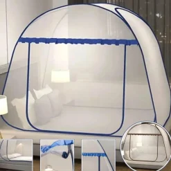 The Decor Haven Gadgets Für Zuhause-Faltbares Moskitonetz – atmungsaktives Einzeltür-Design