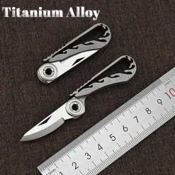 Roam Ready Heimwerkzeuge|Outdoor & Garten-Faltbares Schlüsselanhänger-Werkzeug aus Titan – Tragbares Taschen-Multitool