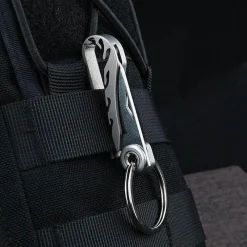 Roam Ready Heimwerkzeuge|Outdoor & Garten-Faltbares Schlüsselanhänger-Werkzeug aus Titan – Tragbares Taschen-Multitool