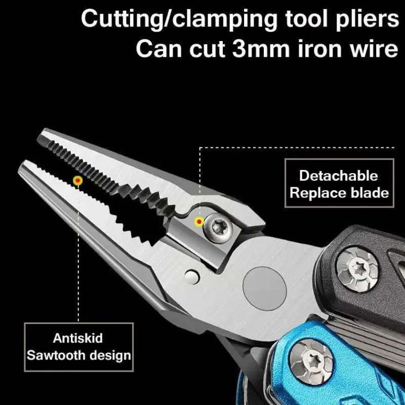 The Decor Haven Camping Im Freien|Outdoor & Garten-Faltbares Schraubendreher-Set – Kompaktes Survival-Werkzeugset